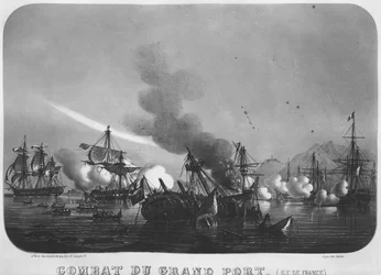 Zeeslag bij Grand Port, Mauritius, in 1810